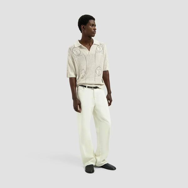Face Logo Knit Polo