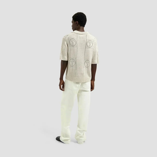 Face Logo Knit Polo