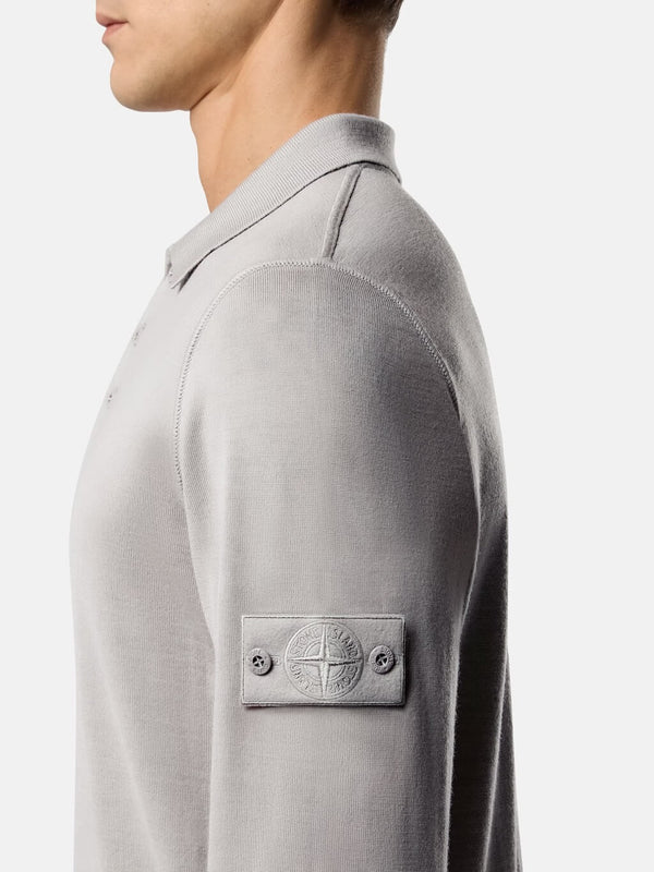5100076 Ghost Knit Long-Sleeve Polo