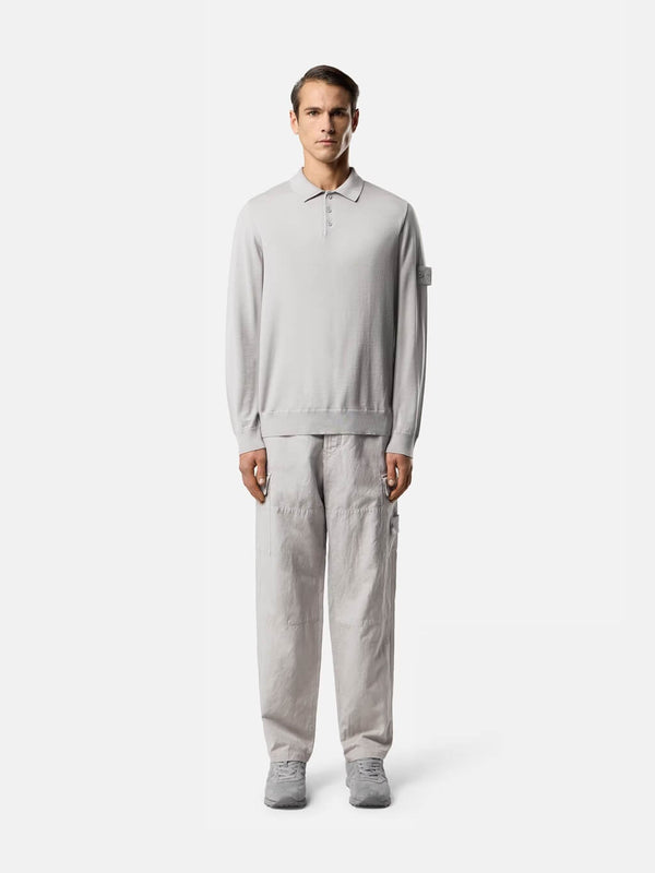 5100076 Ghost Knit Long-Sleeve Polo