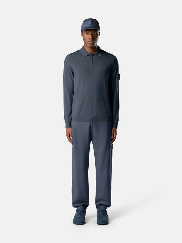 5100076 Ghost Knit Long-Sleeve Polo