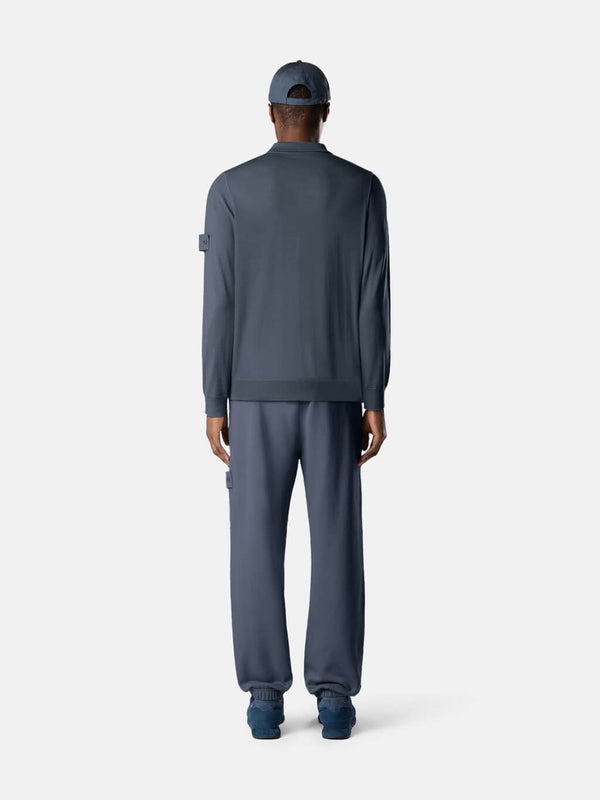 5100076 Ghost Knit Long-Sleeve Polo