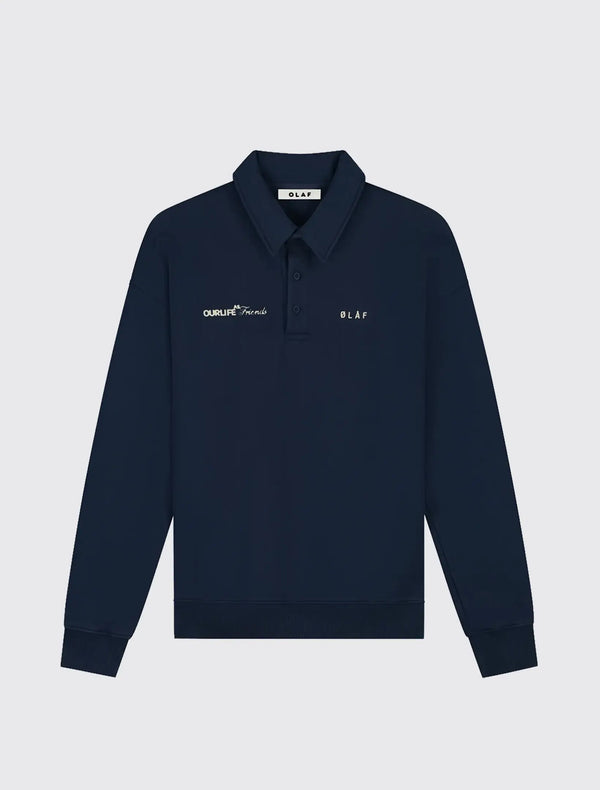 Script Friends Oversized Polo