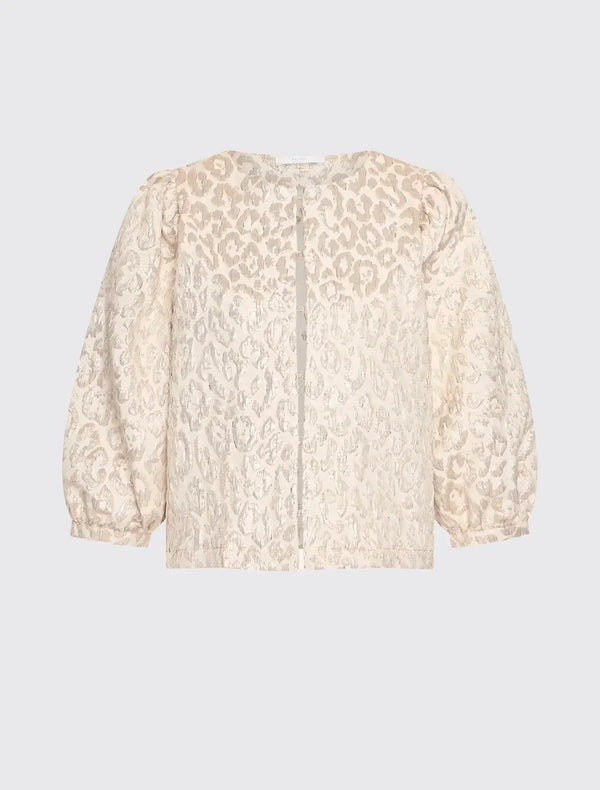 Mauri Sprakle Cheetah Blouse