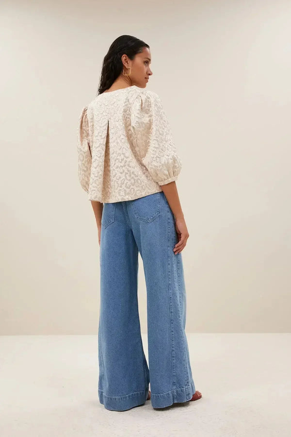 Mauri Sprakle Cheetah Blouse
