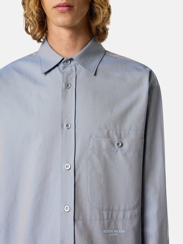 Stone Island overhemden licht blauw
