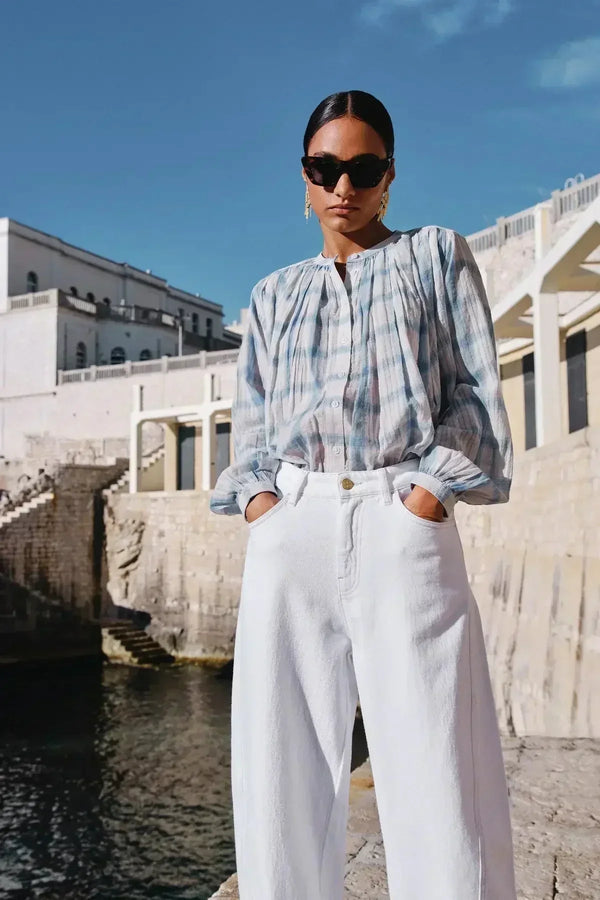 Nyka Check Blouse