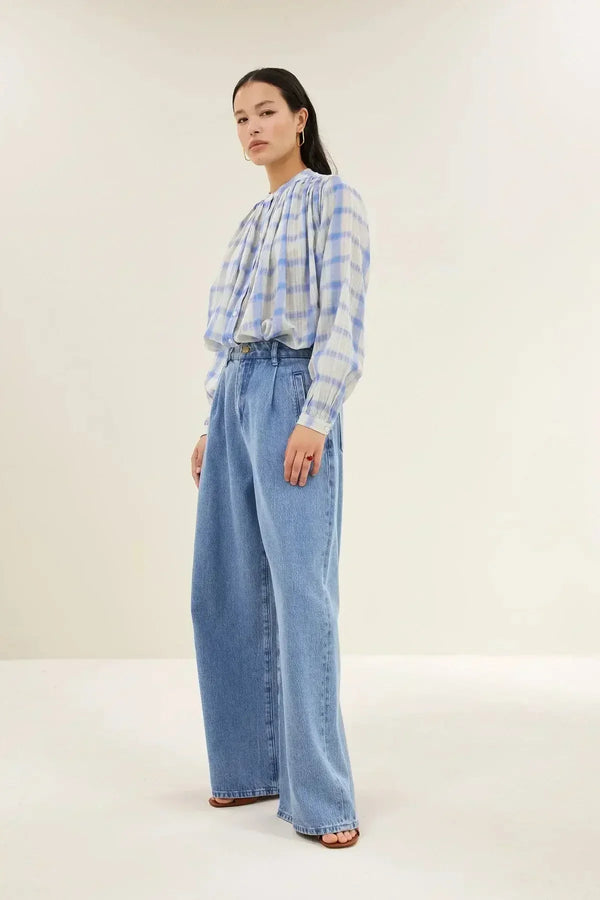 Nyka Check Blouse