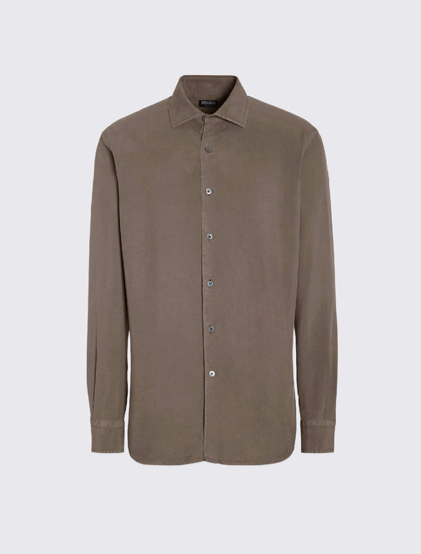 zegna 1e lijn overhemden bruin