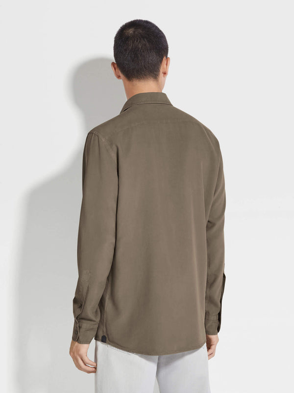 zegna 1e lijn overhemden bruin