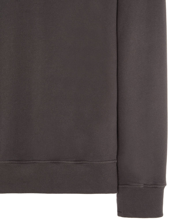 Half-zipper sweatshirt in brushed cotton fleece