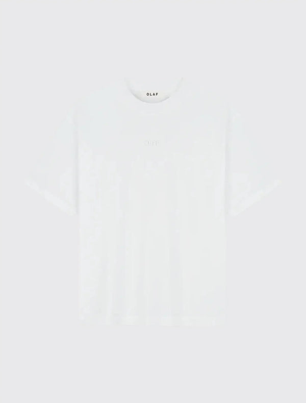 W Brushstroke Graphic Boxy Tee