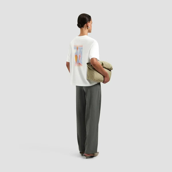 W Brushstroke Graphic Boxy Tee
