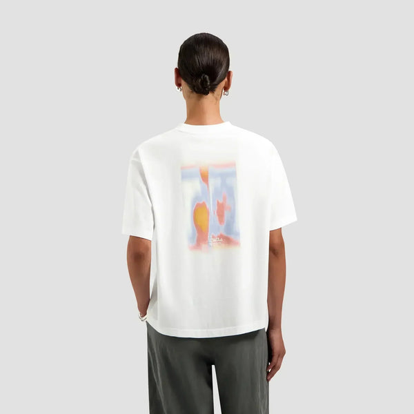 W Brushstroke Graphic Boxy Tee