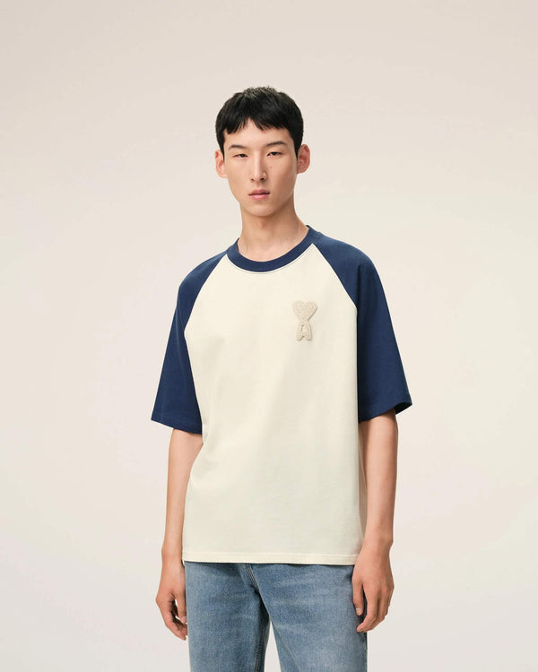 Two Tone Knitted Patch T-Shirt