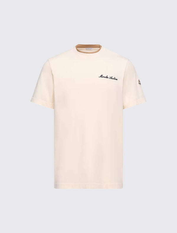 Embroidered Logo Cotton T-Shirt
