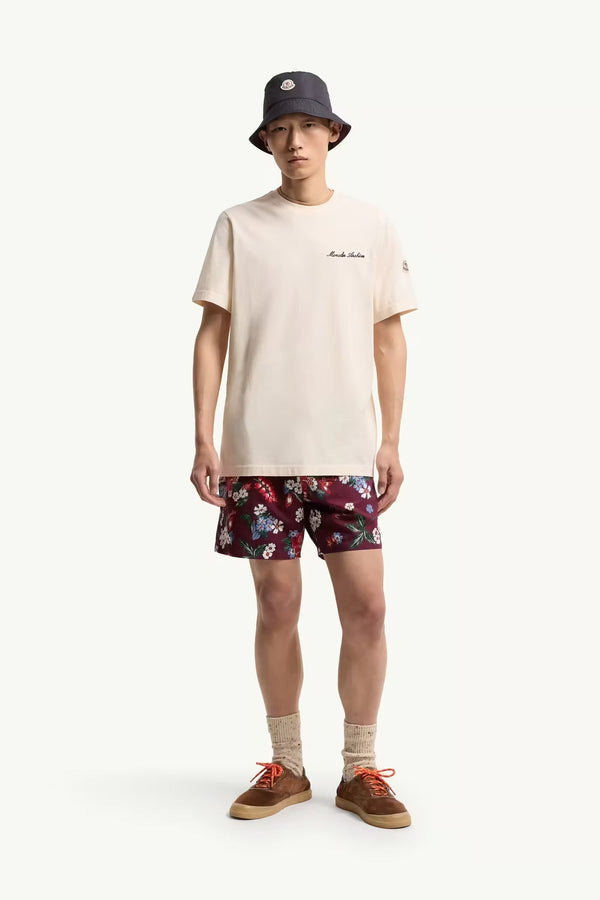 Embroidered Logo Cotton T-Shirt