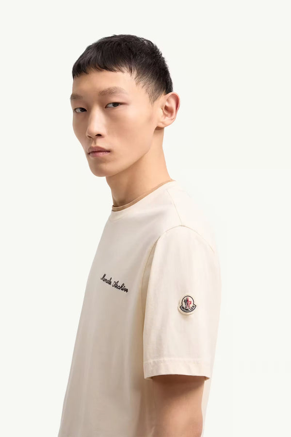 Embroidered Logo Cotton T-Shirt