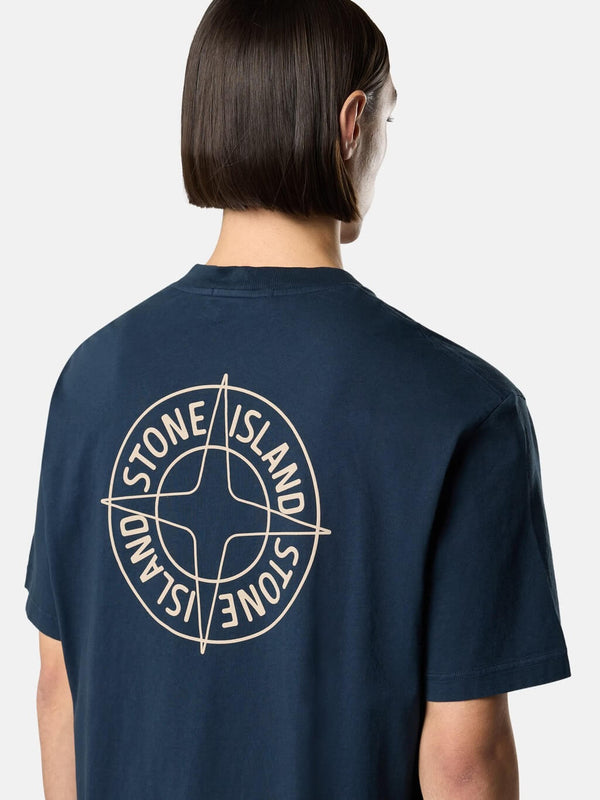 2100001 T-Shirt with Outline Compass Print