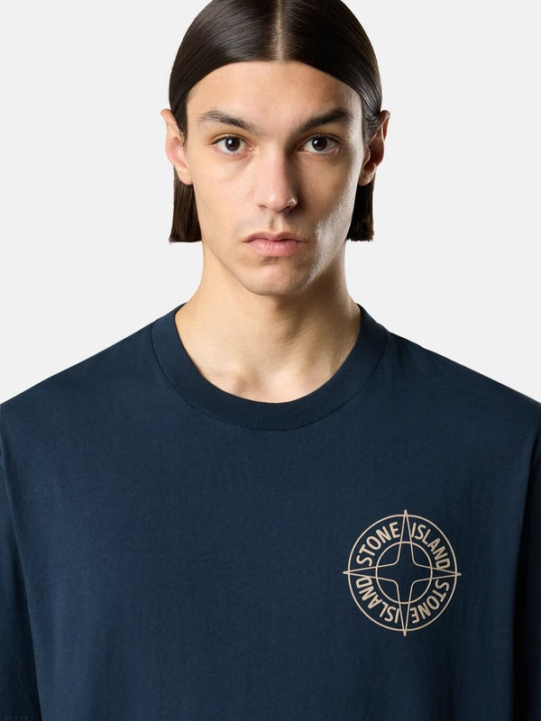 2100001 T-Shirt with Outline Compass Print