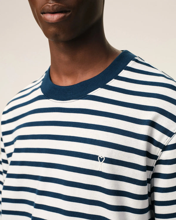 Boxy Fit Mariniere Ami de Coeur T-Shirt