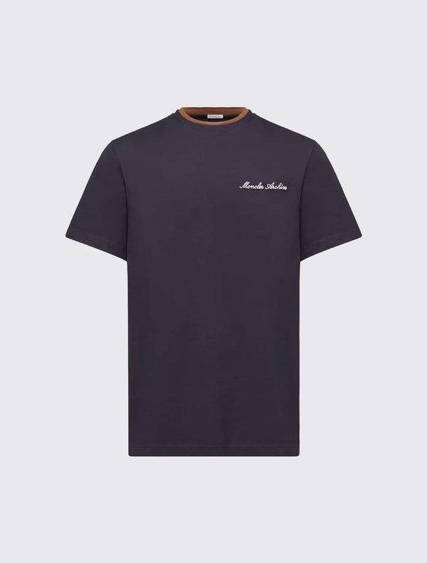 Embroidered Logo Cotton T-Shirt