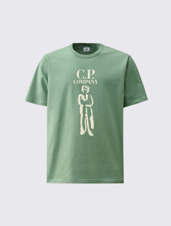 CP Company t-shirt licht groen