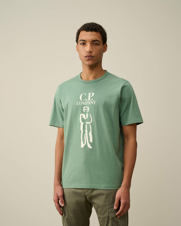 CP Company t-shirt licht groen