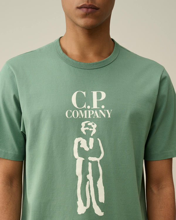 CP Company t-shirt licht groen