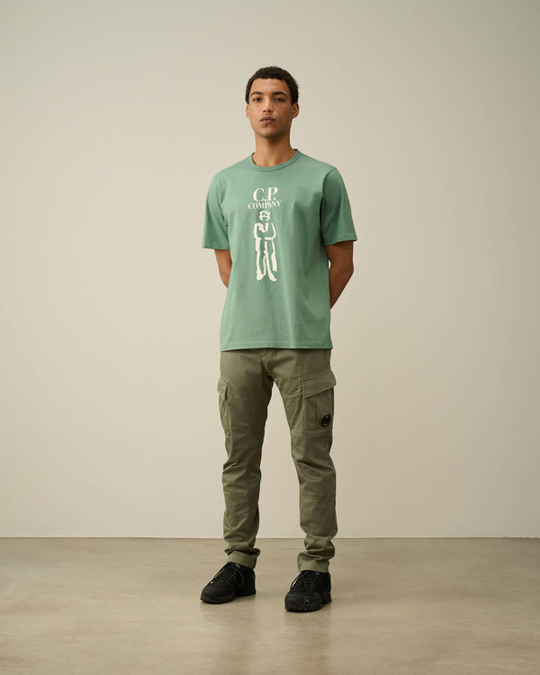 CP Company t-shirt licht groen