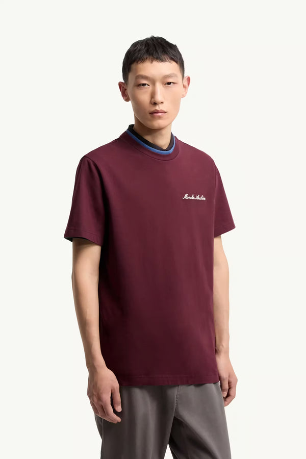 Embroidered Logo Cotton T-Shirt