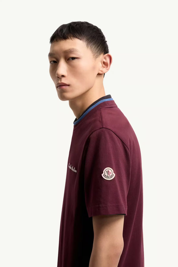 Embroidered Logo Cotton T-Shirt