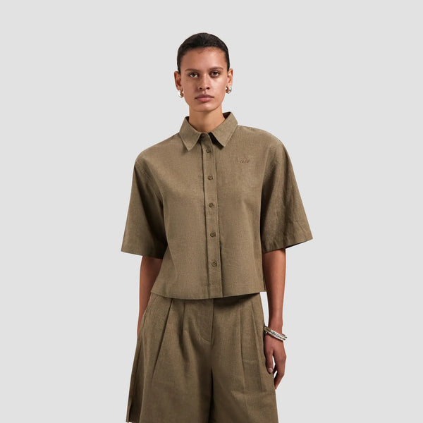 W Linen Short Sleeve Shirt