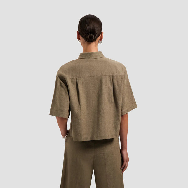 W Linen Short Sleeve Shirt