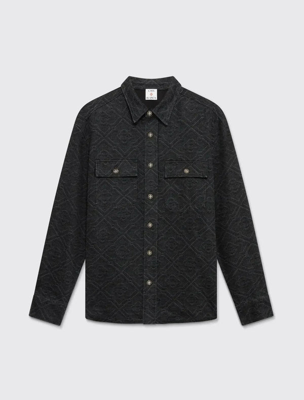 Laser Long Sleeve Denim Shirt