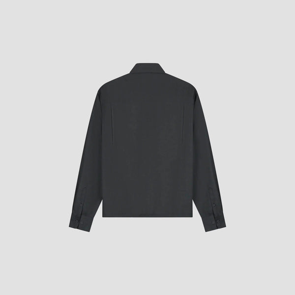 Wool Blend Boxy LS Shirt