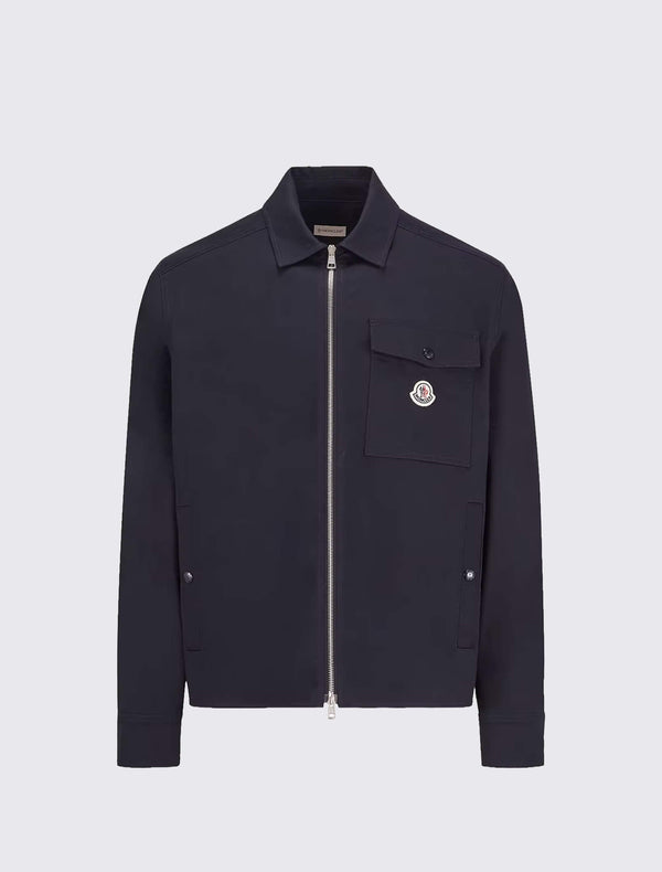 Cotton Blend Gabardine Shirt Jacket