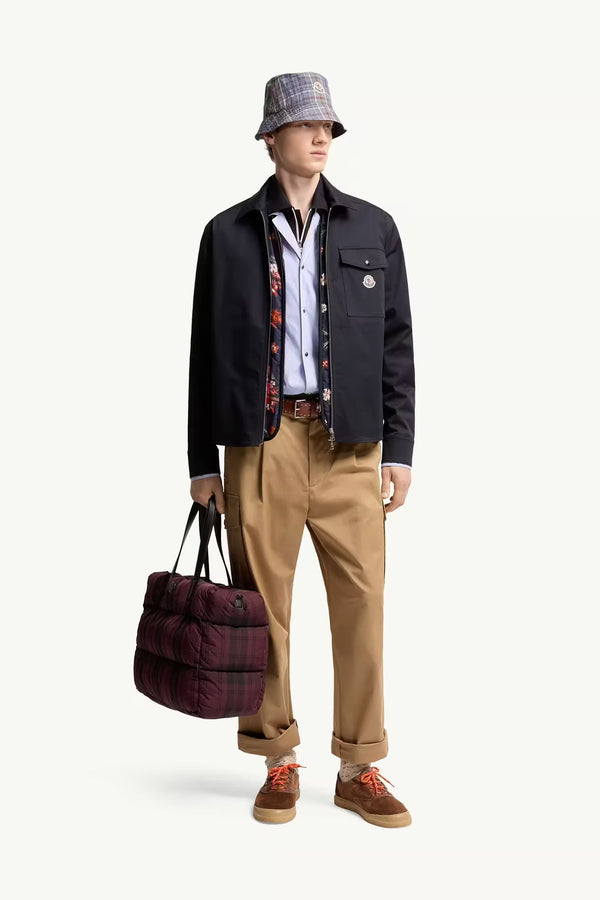 Cotton Blend Gabardine Shirt Jacket