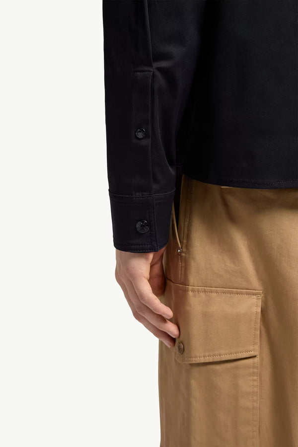 Cotton Blend Gabardine Shirt Jacket