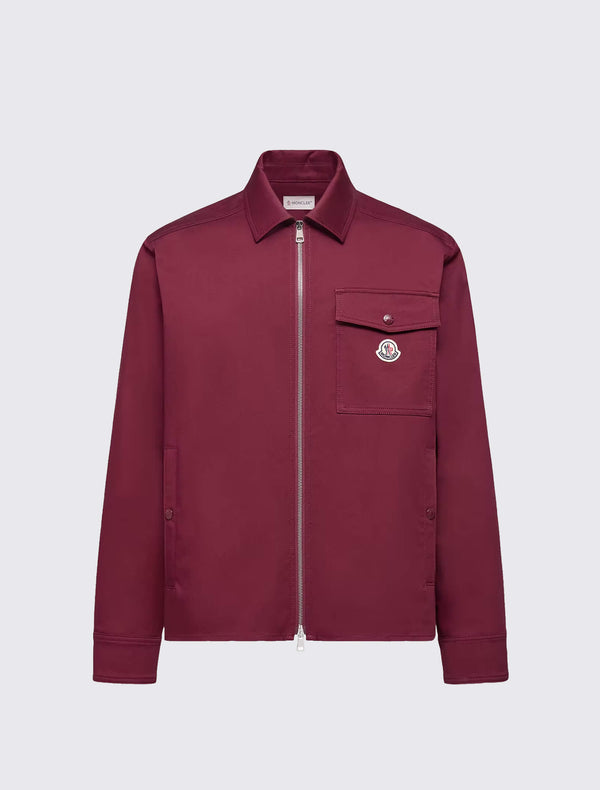 Cotton Blend Gabardine Shirt Jacket