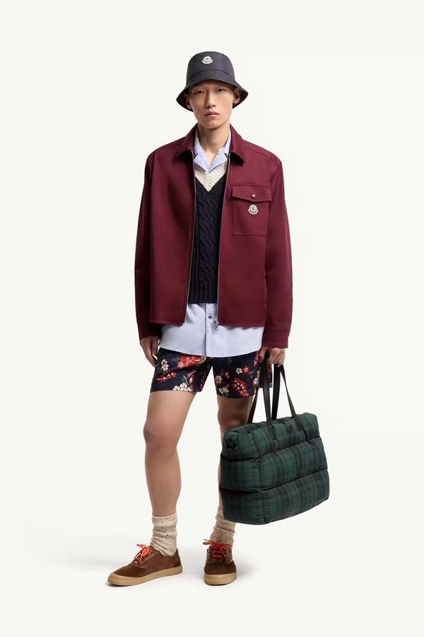 Cotton Blend Gabardine Shirt Jacket