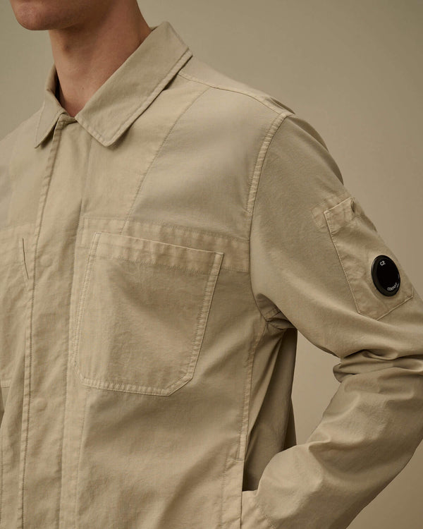Taylon P Chest Pockets Lens Button Overshirt