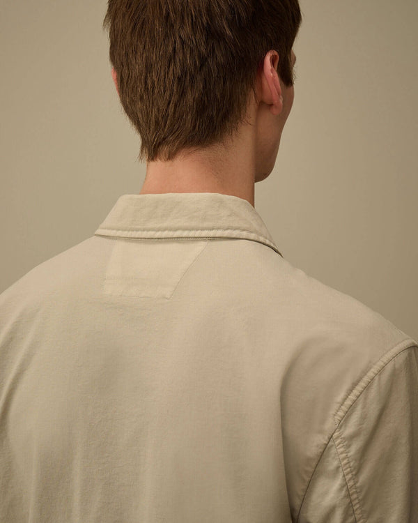 Taylon P Chest Pockets Lens Button Overshirt
