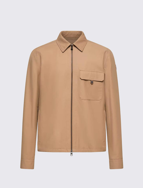Leather Logo Blend Shirt