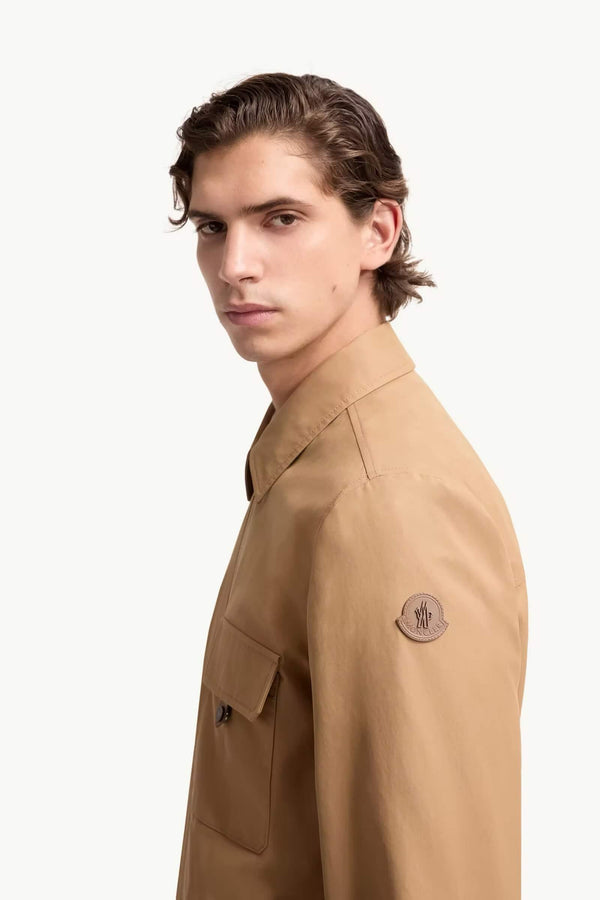 Leather Logo Blend Shirt