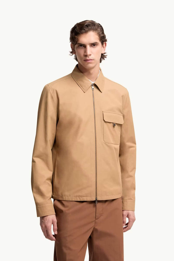 Leather Logo Blend Shirt