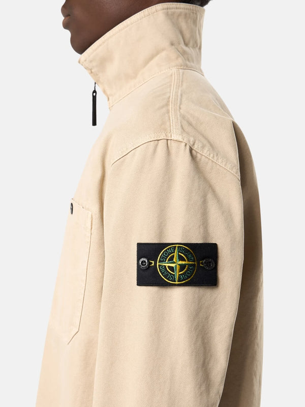 1200014 Overshirt in Panama Cotton Old Effect