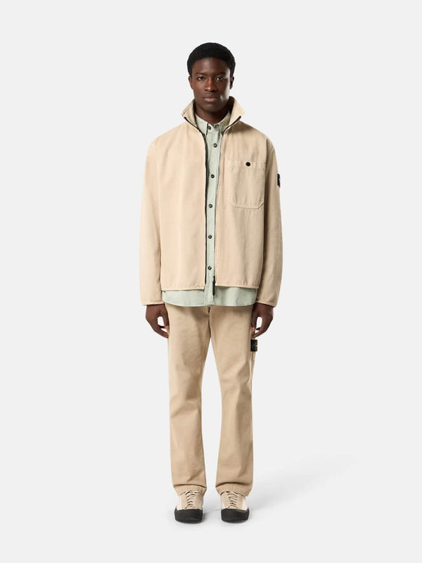 1200014 Overshirt in Panama Cotton Old Effect
