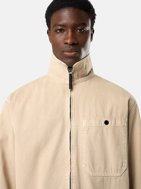 1200014 Overshirt in Panama Cotton Old Effect
