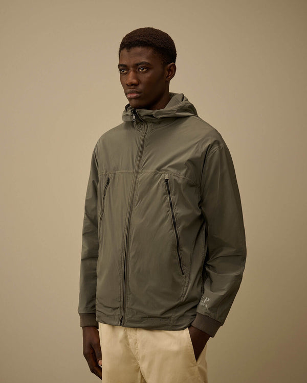 Reversible Mixed Hooded Sweater
